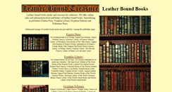 Desktop Screenshot of leatherboundtreasure.com