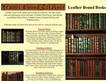 Tablet Screenshot of leatherboundtreasure.com